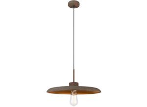 4059157199996 - Pendelleuchte Hängelampe Deckenpendel Pendellampe Hängeleuchte Esstischlampe Metall rostfarbig IP20 Vintage Design DxH 40x120 cm