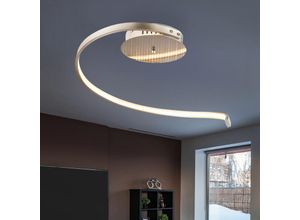 4059157226678 - Etc-shop - led Design Decken Lampe silber Wohn Ess Zimmer Beleuchtung Kristall Leuchte