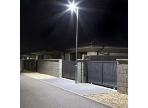 4059157333802 - Etc-shop - Straßenlampe Parkplatzleuchte Straßenbeleuchtung led Scheinwerfer für den Außenbereich Aluminium grau 100 w 8400 lm 4000 k neutralweiß