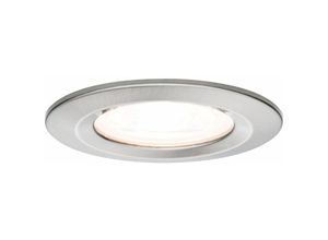 4000870934395 - LED Einbauleuchte Nova starr IP44 rund 78mm GU10 65W 460lm 230V 2700K Eisen gebürstet