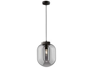 4003694608930 - Fischer&honsel - 60893 Hängeleuchte regi E27 1x40W Metall schwarz matt Glas rauchfarben H140cm Ø18cm dimmbar 4003694608930 - Fischer&honsel - 60893 Hängeleuchte regi E27 1x40W Metall schwarz matt Glas rauchfarben H140cm Ø18cm dimmbar