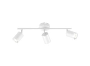 4003694213547 - Fischer&honsel - Deckenleuchte Deckenstrahler Wohnzimmerleuchte Metall Weiß led Spots beweglich