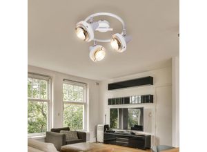 9007371510221 - - Deckenlampe Deckenleuchte Wohnzimmerlampe Esstischleuchte chrom verstellbar Metall chrom weiß Fassungen 3x E14 DxH 25x175 cm 9007371510221 - - Deckenlampe Deckenleuchte Wohnzimmerlampe Esstischleuchte chrom verstellbar Metall chrom weiß Fassungen 3x E14 DxH 25x175 cm