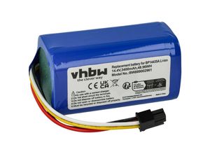 4069099549124 - Vhbw - 1x Akku kompatibel mit Midea I5 I5 Extra I5 Young I9 eye Saugroboter (3400 mAh 144 v Li-Ion)