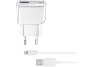 8018080226878 - Cellularline - Reiselader-Set 12W lightnin inkl Kabel für Apple Lightning