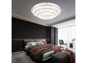 9007371518562 - Led Deckenleuchte Wohnzimmerleuchte Esszimmerlampe Deckenlampe Schlafzimmerlampe Designleuchte Metall Kunststoff weiß Chrom 54W 3240Lm 3000K 9007371518562 - Led Deckenleuchte Wohnzimmerleuchte Esszimmerlampe Deckenlampe Schlafzimmerlampe Designleuchte Metall Kunststoff weiß Chrom 54W 3240Lm 3000K