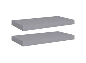 8720286074824 - Bonnevie - Schwebende Wandregale 2 Stk Wandboard Grau 50x23x38cm mdf vidaXL 8720286074824 - Bonnevie - Schwebende Wandregale 2 Stk Wandboard Grau 50x23x38cm mdf vidaXL