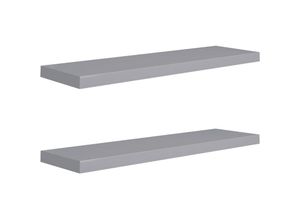 8720286074916 - Bonnevie - Schwebende Wandregale 2 Stk Wandboard Grau 90x235x38cm mdf vidaXL 8720286074916 - Bonnevie - Schwebende Wandregale 2 Stk Wandboard Grau 90x235x38cm mdf vidaXL