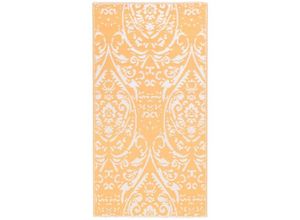 8720286064597 - Bonnevie - Outdoor-TeppichAußenteppich Orange und Weiß 160x230 cm pp vidaXL