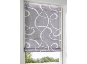 6943755976616 - Raffrollo HEINE HOME Gr 2 grau (grau weiß) B60cm H140cm Raffrollos