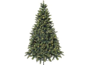 4064118113874 - Künstlicher Weihnachtsbaum CREATIV GREEN Weihnachtsdeko künstlicher Christbaum Tannenbaum Weihnachtsbäume Gr Höhe 150 cm grün Kunstweihnachtsbäume Künstliche Weihnachtsbäume incl integrierter Lichterkette 150 LEDs