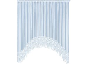 4004567102548 - Gardine WIRTH Elena Gardinen Gr 145 cm Faltenband 300 cm weiß Landhaus Gardinen Gardine veredelt mit echter Plauener Spitze Stickerei Bogen 4004567102548 - Gardine WIRTH Elena Gardinen Gr 145 cm Faltenband 300 cm weiß Landhaus Gardinen Gardine veredelt mit echter Plauener Spitze Stickerei Bogen