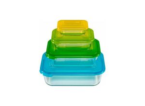 5028420810608 - Auflaufform Nest Storage Glas (4-St) Borosilikatglas 1 x 25 Liter 1 x 13 Liter 1 x 550 ml 1 x 130 ml bunt