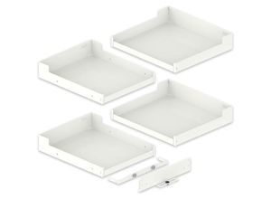 7630015350345 - Einhängetablar Set Liro 600 Liro Magic Corner Comfort - Boden Apothekerschrank Stahlblech pulverbeschichtet weiß 6-tlg - Peka