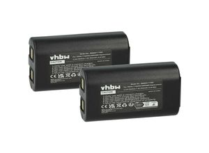 4069099557013 - vhbw 2x Akku kompatibel mit Rhino 5200 Drucker Kopierer Scanner Etiketten-Drucker (650 mAh 74 V Li-Ion)