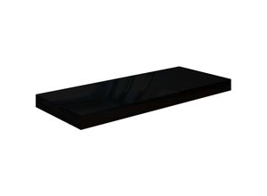 8720286074008 - Bonnevie - Schwebendes Wandregal Wandboard Hochglanz-Schwarz 60x235x38 cm mdf vidaXL