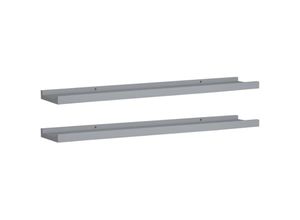 8720286075678 - Bonnevie - Bilderleisten 2 Stk Grau 80x9x3 cm mdf vidaXL562714