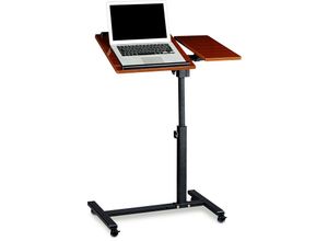 4052025992712 - Laptoptisch höhenverstellbar hbt 95 x 60 x 40 cm Notebook Ständer auch für Linkshänder Sofatisch Beistelltisch mit bremsbaren Rollen mit Ablage für