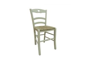 8052773818995 - Klassischer Holzstuhl für Esszimmer Küche oder Wohnzimmer Made in Italy cm 45x47h88 Sitzhöhe cm 46 Sandfarbe - Dmora