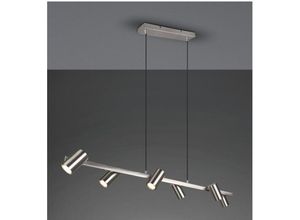 4017807523591 - Webmarketpoint - Kronleuchter 6 verstellbare GU10 Strahler Marley Nickel Trio Lighting