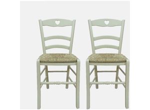 8052773831635 - Set aus 2 klassischen Holzstühlen für Esszimmer Küche oder Wohnzimmer Made in Italy cm 45x47h88 Sitzhöhe cm 46 Sandfarbe - Dmora 8052773831635 - Set aus 2 klassischen Holzstühlen für Esszimmer Küche oder Wohnzimmer Made in Italy cm 45x47h88 Sitzhöhe cm 46 Sandfarbe - Dmora