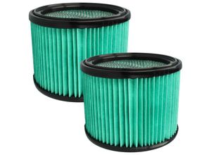 4065705725944 - 2x Staubsaugerfilter kompatibel mit Bosch gas 12-25 pl 15 ps Staubsauger - HEPA-Filter Schwarz Hellblau - Vhbw