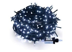 6219466700926 - Keyoung - Dekoration Weihnachtslicht im Freien 10 m 100 LEDs Weihnachtsbaum-Lichtergirlande 8 Modi wasserdicht helle led für Terrasse Garten