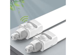 0744790758054 - Buling - 2 StückLED Feuchtraumleuchte 60cm mit Bewegungsmelder18W 1800LM 4000K Deckenleuchte Sensor RöhreLinkable WerkstattlampeWasserfest IP65 0744790758054 - Buling - 2 StückLED Feuchtraumleuchte 60cm mit Bewegungsmelder18W 1800LM 4000K Deckenleuchte Sensor RöhreLinkable WerkstattlampeWasserfest IP65