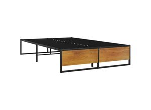 8720286162842 - Bonnevie - BettgestellSchlafzimmerbett Schwarz Metall 120x200 cm vidaXL