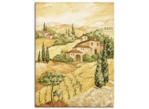 4055327156134 - Wandbild ARTLAND hellbraune Landschaft Bilder Gr B H 60 cm x 80 cm Leinwandbild Europa 1 St beige (naturfarben) Bild Poster Bilder als Alubild Leinwandbild Wandaufkleber oder in versch Größen