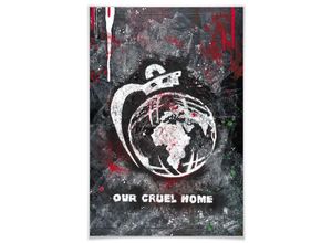 4063129153060 - Poster WALL-ART Our Cruel World Bilder Gr B H T 90 cm x 140 cm x 01 cm Schriftzug 1 St bunt Poster Poster Wandbild Bild Wandposter