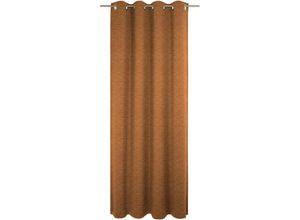 4004567387792 - Vorhang WIRTH Trondheim B Gardinen Gr 355 cm Ösen 132 cm rot (rotbraun) Ösen nach Maß