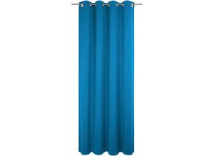 4004567413736 - Vorhang WIRTH Dim out Gardinen Gr 375 cm Ösen 142 cm blau Ösen nach Maß