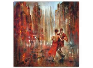 4059745600095 - Wandbild ARTLAND Tango Bilder Gr B H 70 cm x 70 cm Leinwandbild Sport quadratisch 1 St rot Bild Poster Bilder als Alubild Leinwandbild Wandaufkleber oder in versch Größen