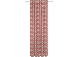 4004567309053 - Vorhang ADAM Romantic Puligny light Gr 4 rot B142cm H245cm Jacquard Baumwolle Gardinen nachhaltig aus Bio-Baumwolle