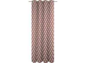 4004567192730 - Vorhang ADAM Maroccan Shiraz Light Gr 1 rot (cherryrot) Gardinen 145cm Ösen 145cm Baumwolle (Bio-Baumwolle) B145cm H145cm