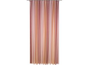 4004567148645 - Gardine WIRTH Eloise Gardinen Gr 225 cm Faltenband 300 cm rot Fertiggardine Fertigstore Gardine Gardinenstore Langstore Schlafzimmergardinen Store