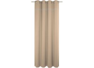 4004567222659 - Vorhang WIRTH Wiessee Gr 4 beige (naturfarben) B150cm H245cm Jacquard Baumwolle Leinen Modal Gardinen