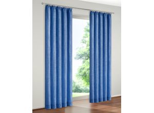 4004567098353 - Vorhang WIRTH Tromsö Gardinen Gr 225 cm Kräuselband 270 cm blau