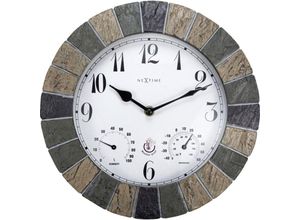 8717713029212 - Wanduhr Aster Polyresin ø 26 cm Innen Außen Hygro- Thermometer - Nextime