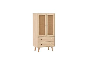 0764769938478 - Soges Sideboard-Kommode mit Türen und Schubladen großer Stauraum 60 cm breit