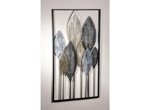 4260644451972 - Dekoleidenschaft - 3D Wandbild Blätterwald aus Metall 52x95 cm Wanddeko Wandschmuck