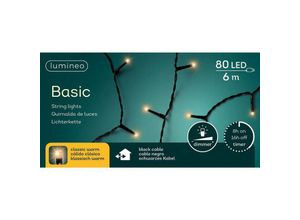 8718532500890 - Led Lichterkette Basic 600 cm 80 Lichter klassisch warm - Lumineo 8718532500890 - Led Lichterkette Basic 600 cm 80 Lichter klassisch warm - Lumineo