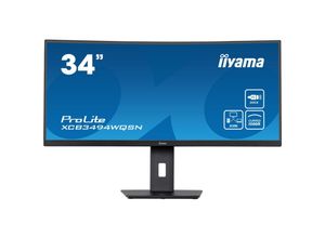 4948570121410 - ProLite XCB3494WQSN-B5 Business LED-Monitor EEK G (A - G) 864 cm (34 Zoll) 3440 x 1440 Pixel 219 04 ms HDMI® DisplayPort Kopfhörer (35 mm Klinke)