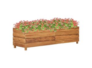 8719883760704 - Bonnevie - HochbeetBlumenkasten 150x40x38 cm Massivholz Teak und Stahl vidaXL