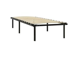 8719883989525 - Bonnevie - BettgestellSchlafzimmerbett Schwarz Metall 90×200 cm vidaXL