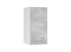 4251421934047 - Hängeschrank R-Line 40 cm Weiß Beton modern Vicco