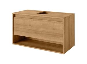 4008033797023 - Waschtischunterschrank Natura mit Beckenausschnitt   Badschrank mit Soft-Close-System   Maße (b x h x t) ca 934 x 523 x 455 cm   hochwertiger