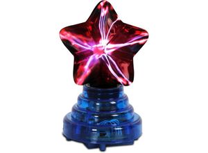 0699921981392 - Comely - Plasma Ball 4 Pentagramm mit rotem Licht USB-betriebene ionische Kugellampe Touch- und Klangaktivierungsmodi