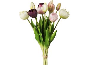 4003529602256 - Gefüllte Tulpen real touch 12er-Bund Höhe 390 mm VE 1 Stk rosa